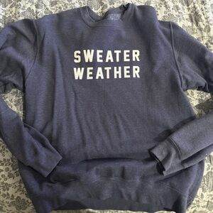 Women’s  Blue Sweater Weather Sweatshirt size medium
